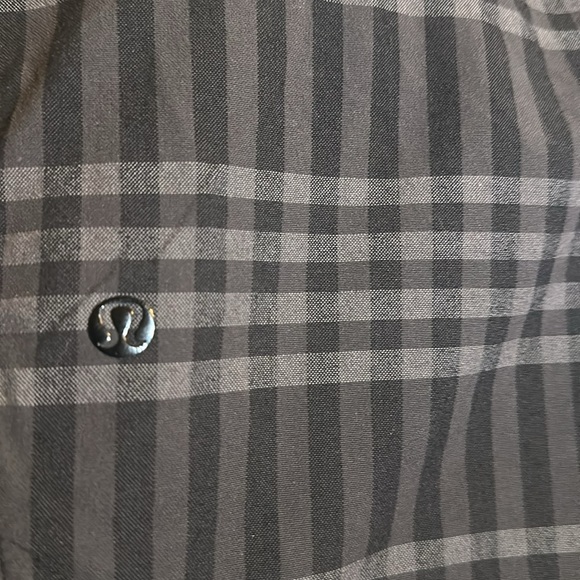 Lululemon Mens Size 36 Black Checked Plaid Golf Short Casual Athletic - Picture 9 of 12